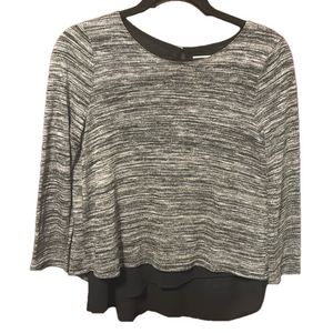 Abercrombie & Fitch Black and White Layered Look with Sheer Back